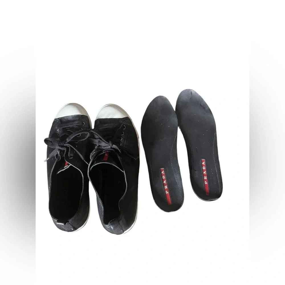 Prada Leather Sneakers - Picture 9 of 9